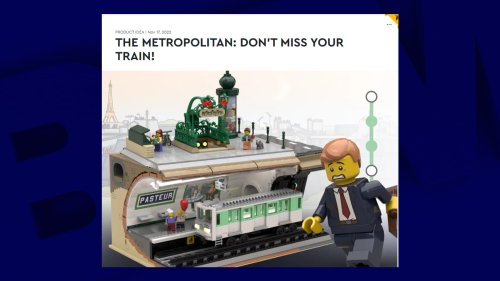 Paris: un passionné du métro propose à Lego une reproduction de la station Pasteur