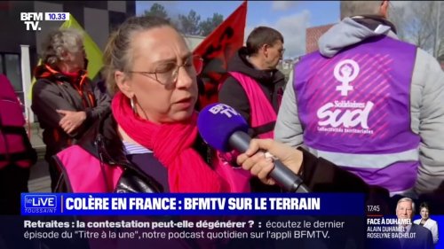 Retraites: un dépôt de bus bloqué par des manifestants à Rennes