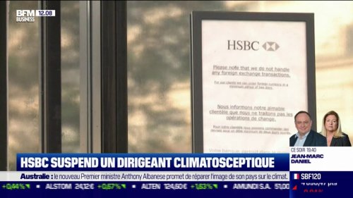 HSBC suspend un dirigeant climatosceptique