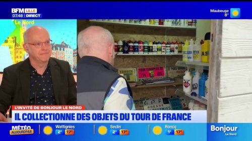 Tour de France: un collectionneur d'objets évoque les étapes qui se dérouleront dans le Nord