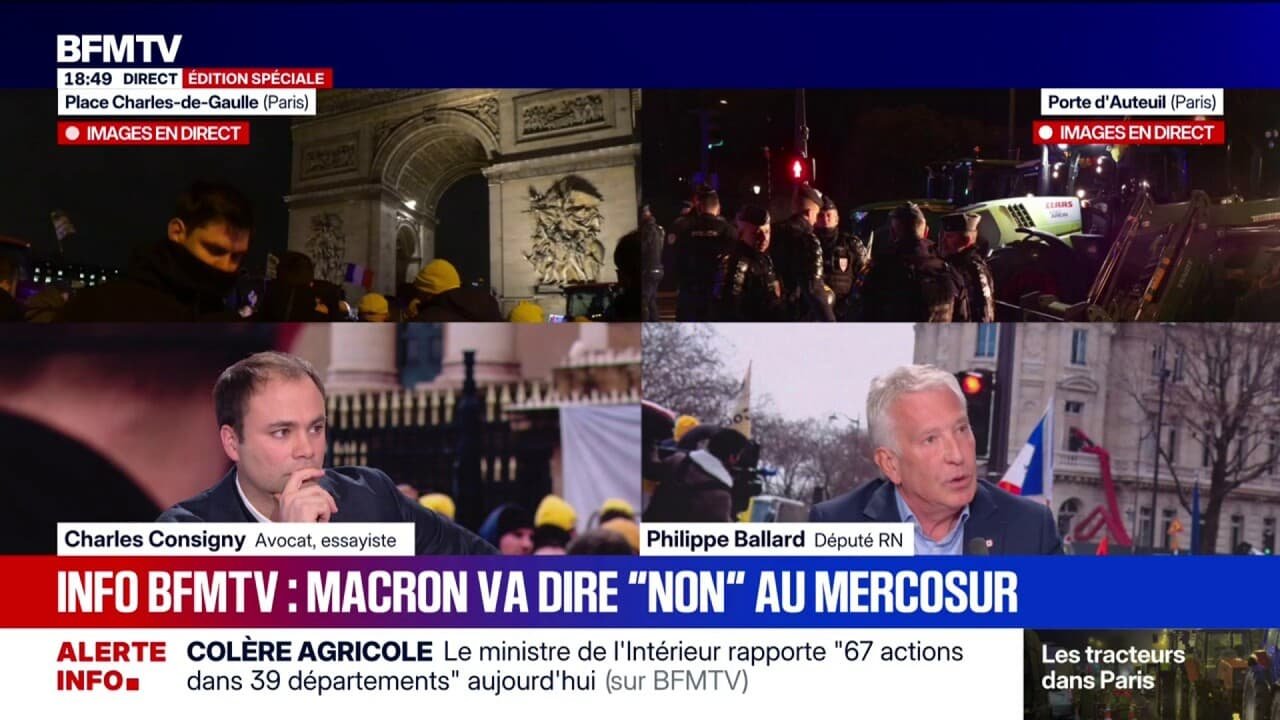 Emmanuel Macron votera contre l&rsquo;accord sur le Mercosur: « Il aurait pu se réveiller avant », estime Philippe Ballard, député RN