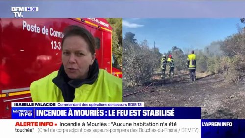 Incendie à Mouriès: le feu est stabilisé