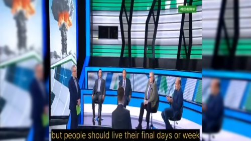À la télé russe, l'humanité est invitée à profiter de ses derniers jours avant l'apocalypse nucléaire