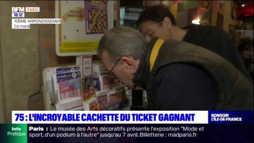 Paris: l'homme qui a remporté les 15 millions d'euros du loto dans le 10e arrondissement avait caché son ticket dans sa télé