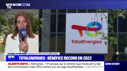Isabelle Patrier, directrice France de TotalÉnergies, sur les hydrocarbures: "On arrêtera d'investir quand nous n'aurons plus de besoins et de demandes sur ces produits pétroliers"