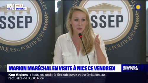 Nice: Marion Maréchal en visite ce vendredi