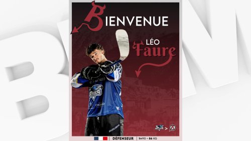 Ligue Magnus: Léo Faure quitte les Rapaces de Gap et rejoint les Diables Rouges de Briançon