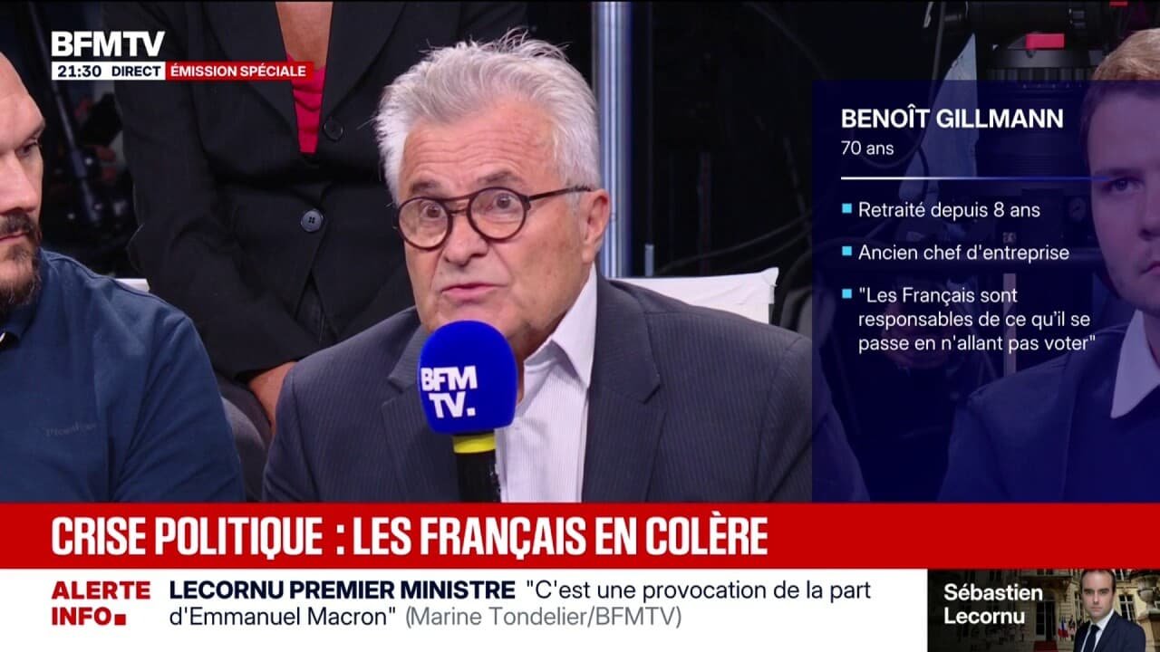 FORUM BFMTV – Crise politique: « Il faut que les Français aillent voter et que le vote blanc soit reconnu », explique Benoît Gillmann, retraité