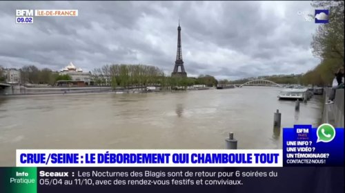 Crue: le débordement de la Seine perturbe les habitudes des Parisiens