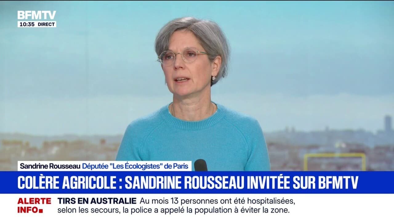 Colère agricole: « Il y a une revendication des agriculteurs à avoir un sens dans leur métier, un respect et une dignité », affirme Sandrine Rousseau