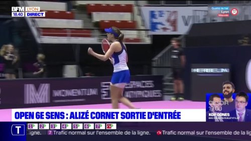 Open 6e sens : Alizé Cornet sortie d'entrée