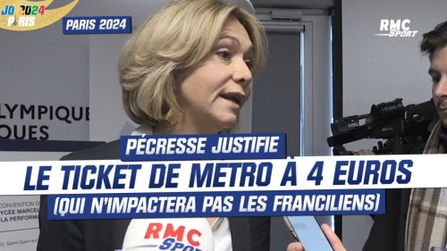 Paris 2024 : Pécresse justifie le ticket de métro à 4 euros (qui n'impactera pas les Franciliens)