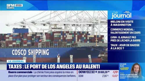 À cause des droits de douane américains, le port de Los Angeles tourne au ralenti