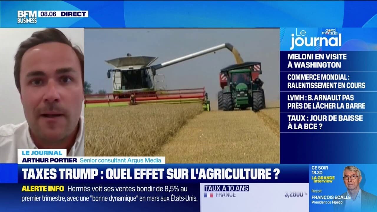 Droits de douane américains: quels effets sur l’agriculture en France?