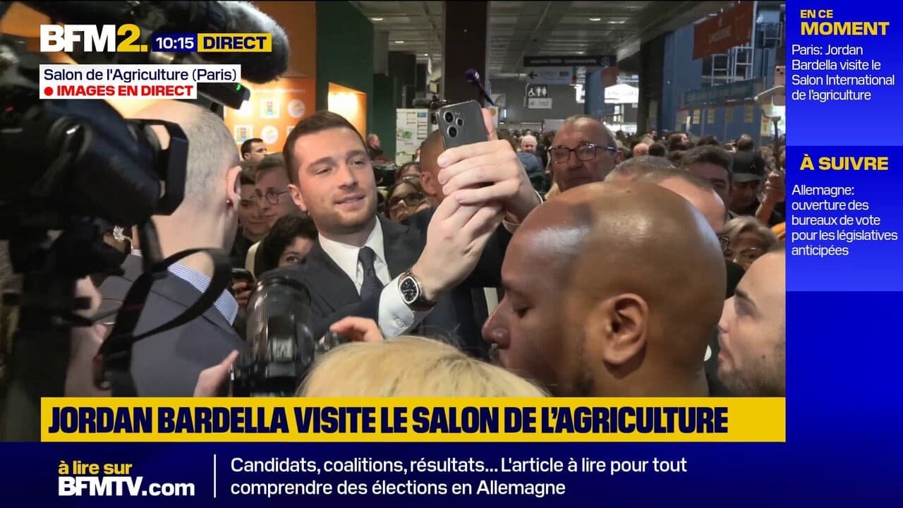 Jordan Bardella visite le Salon International de l’Agriculture