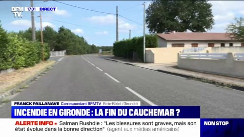 Incendie "fixé" en Gironde: autorisés à rentrer chez eux, le habitants soulagés