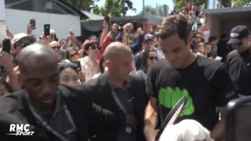 Roland-Garros: la folie autour de Federer pour son échauffement