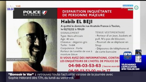 Toulon: la police lance un appel à témoins pour retrouver un homme de 40 ans
