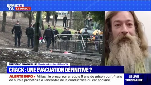 Frédéric Francelle, membre du collectif "Paris 19": "Les toxicomanes, et surtout les dealers, ont été prévenus la veille" de l'évacuation du square Forceval