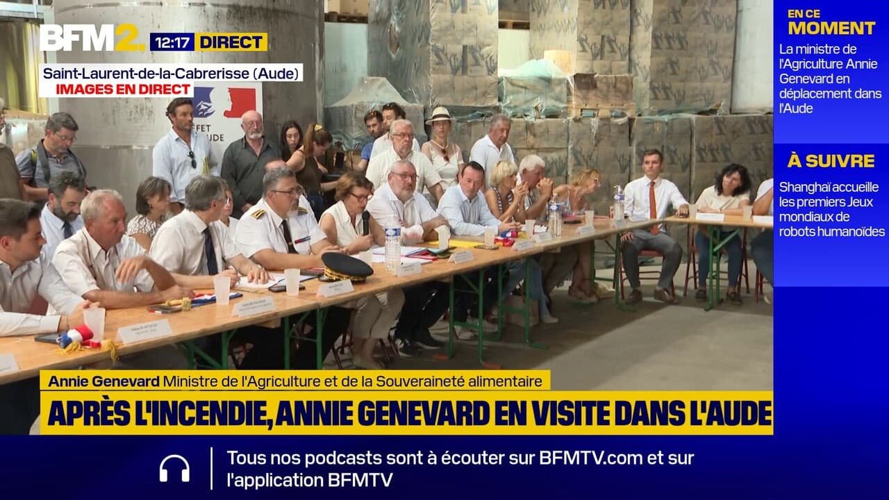 Aude: face aux agriculteurs sinistrés, Annie Genevard exprime « la solidarité nationale »