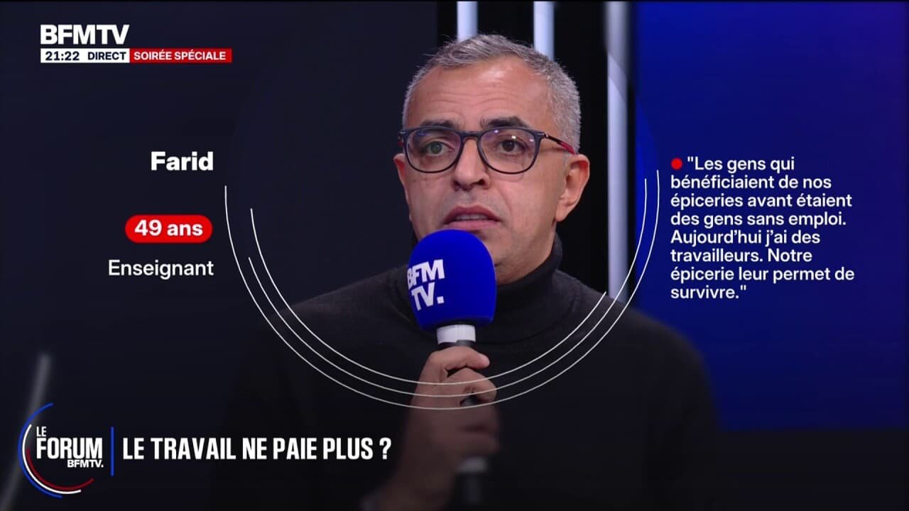 FORUM BFMTV – « Quand on souhaite augmenter [les salaires] de 100 euros, ça nous coûte 180 euros », dit Farid, enseignant