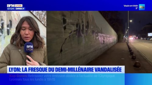 Lyon: la fresque du demi-millénaire vandalisée
