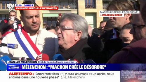 Jean-Luc Mélenchon à propos d'Emmanuel Macron : "Je l'adjure d'entendre la voix de la raison"