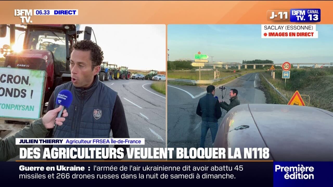 « L’idée, c’est de faire un blocage de la N118 »: des actions prévues en Île-de-France par les agriculteurs pour le début de l’examen de la loi Duplomb