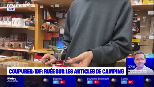 Coupure d'électricité: les franciliens se ruent sur les articles de camping