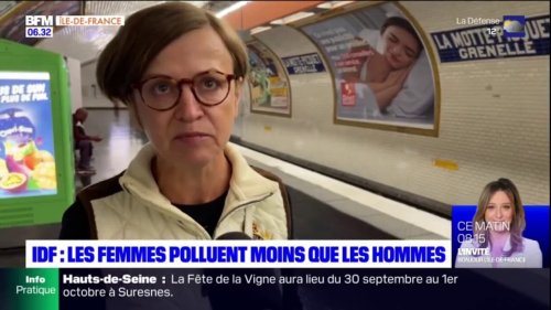 Selon une étude de l'Insee, en Île-de-France, les femmes polluent moins que les hommes