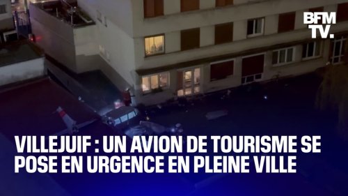 Villejuif: un avion de tourisme se pose en urgence en pleine ville