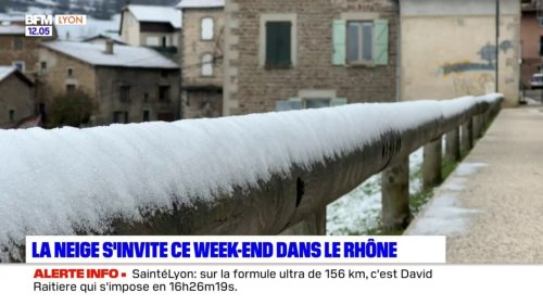 Le neige s'invite ce week-end dans le Rhône