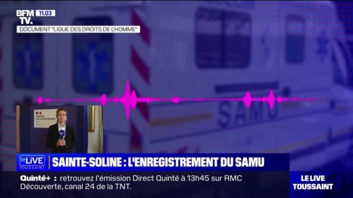 Sainte-Soline: l'enregistrement du Samu (document de la "Ligue des droits de l'Homme")