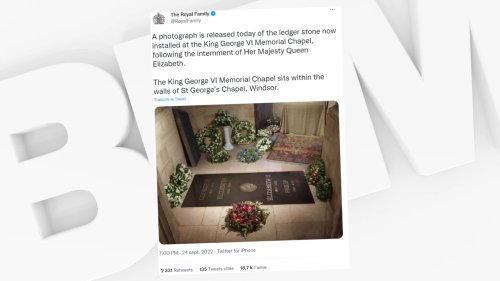 La première photographie de la tombe d'Elizabeth II dévoilée par Buckingham Palace
