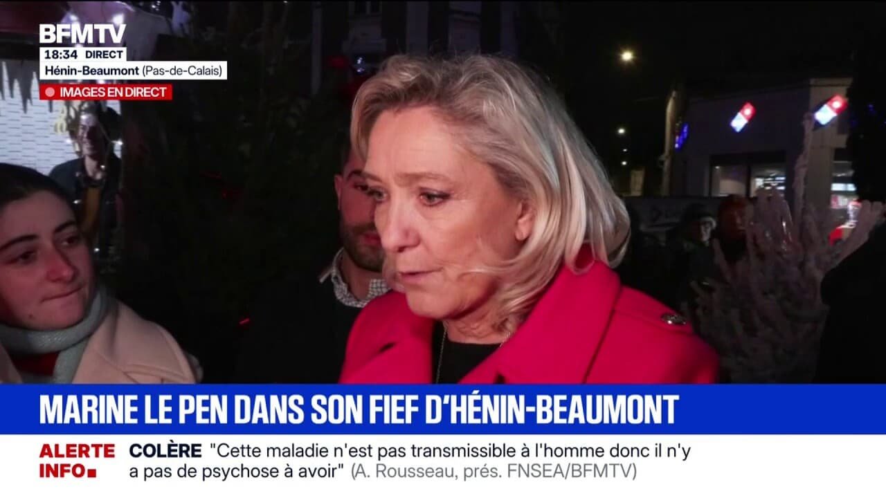 Dermatose bovine: « La concertation est absolument utile avec les agriculteurs concernés, qui ont le sentiment que les décisions leur tombent dessus », déclare Marine Le Pen (RN)