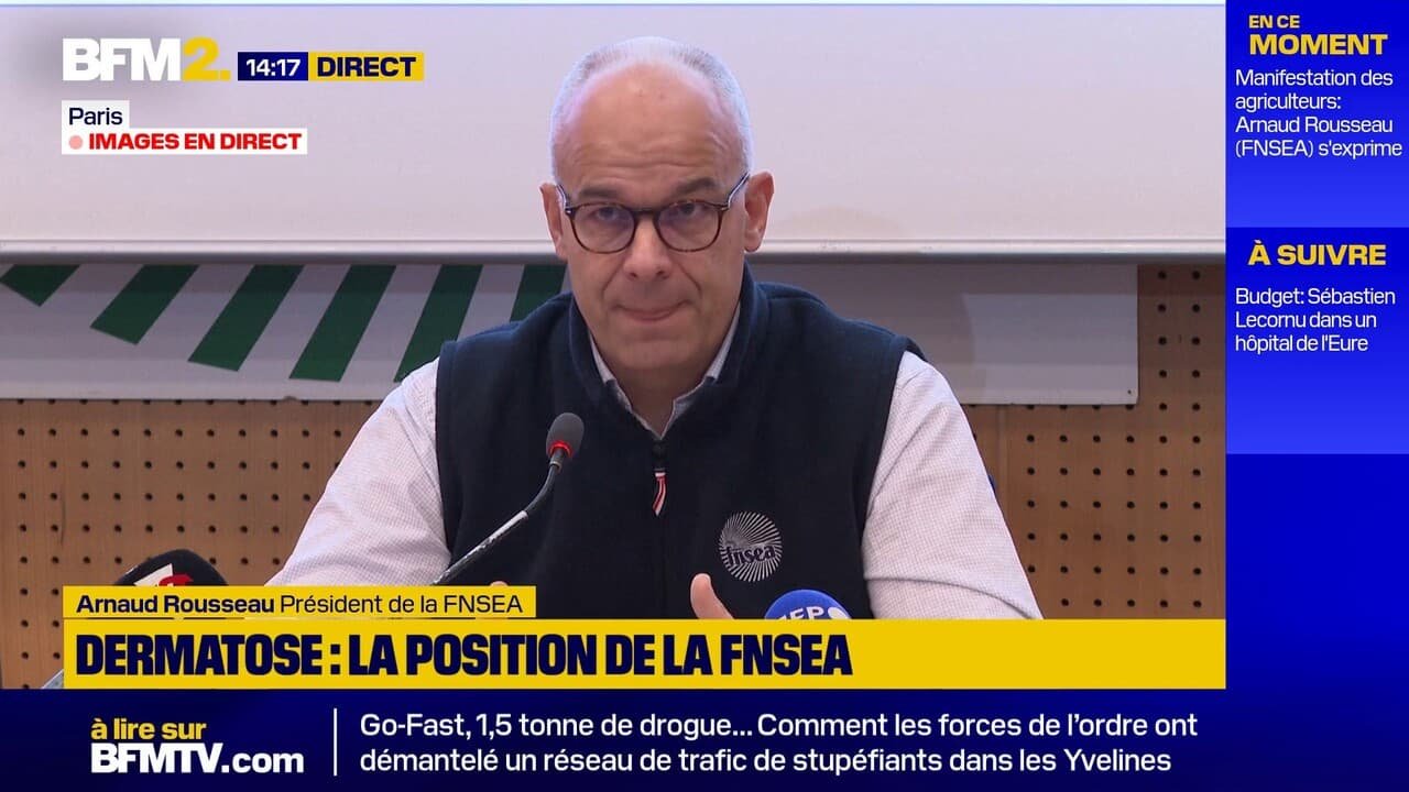 Dermatose nodulaire : « la meilleure solution », Arnaud Rousseau explique la raison pour laquelle le protocole d’abattage a été validé par la FNSEA