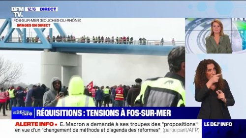 Tensions à Fos-sur-Mer: "Ils ont tirés des gaz lacrymogènes sans sommation", affirme Olivier Mateu (CGT)