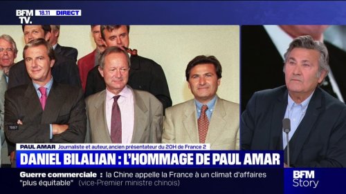 "Il ne se considérait jamais comme une star", le journaliste Paul Amar rend hommage à son ami Daniel Bilalian, décédé ce mercredi à 78 ans