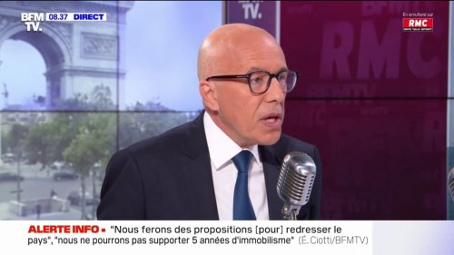 Éric Ciotti, député LR des Alpes-Maritimes: "Nous ferons des propositions, nous ne pourrons pas supporter 5 années d'immobilisme"