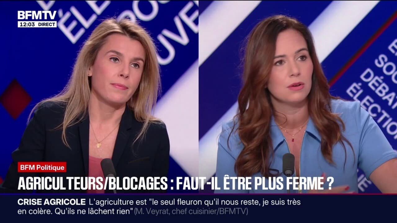 Colère agricole: Sarah Knafo, eurodéputée « Reconquête », « regrette qu&rsquo;on ne parle » des agriculteurs « que lorsqu&rsquo;ils bloquent »
