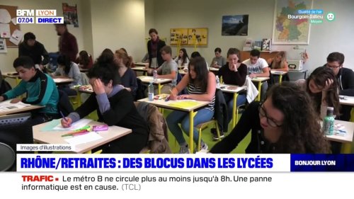 Réforme des retraites: des blocus dans les lycées du Rhône