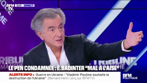 Condamnation de Marine Le Pen: "On n'a pas privé 11 millions de Français, il y aura un candidat", déclare Bernard-Henri Lévy