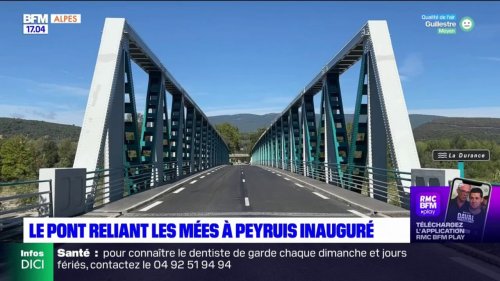 Après plus de neuf mois de travaux, le pont entre Les Mées et Peyruis inauguré