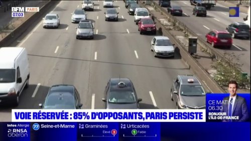 Voie réservée sur le périphérique: la mairie veut faire passer son projet malgré la forte opposition