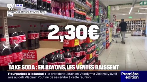 La consommation de boissons sucrées en baisse alors que leur prix a augmenté de 10% en un an du fait de la taxe soda