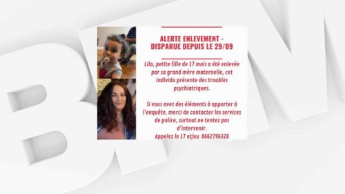 Nice: une enfant de 17 mois disparue depuis jeudi après avoir été enlevée par sa grand-mère