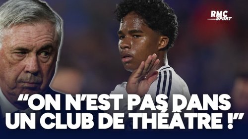 Real Madrid : "Ce n'est pas un club de théâtre ici", Ancelotti charge encore Endrick