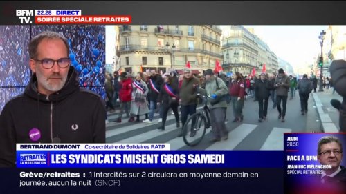 Bertrand Dumont (Solidaires-RATP): "S'ils continuent à faire la sourde oreille, il faudra aller sur le blocage de l'économie"