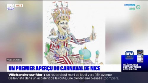 Carnaval de Nice: les maquettes du roi et de la reine dévoilées