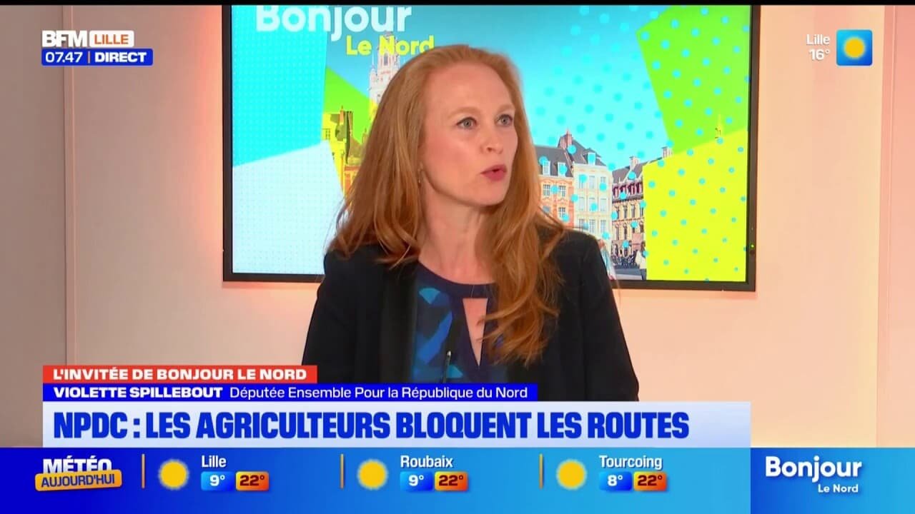 Mobilisation des agriculteurs en Nord-Pas-de-Calais: la députée Violette Spillebout apporte son soutien